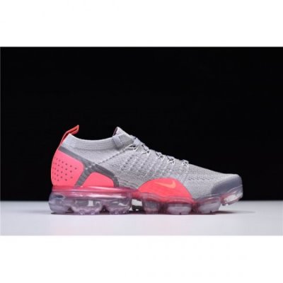 Nike Bayan Air Vapormax Flyknit 2 Atmosphere Gri / Kırmızı Koşu Ayakkabısı Türkiye - K3PH74NJ